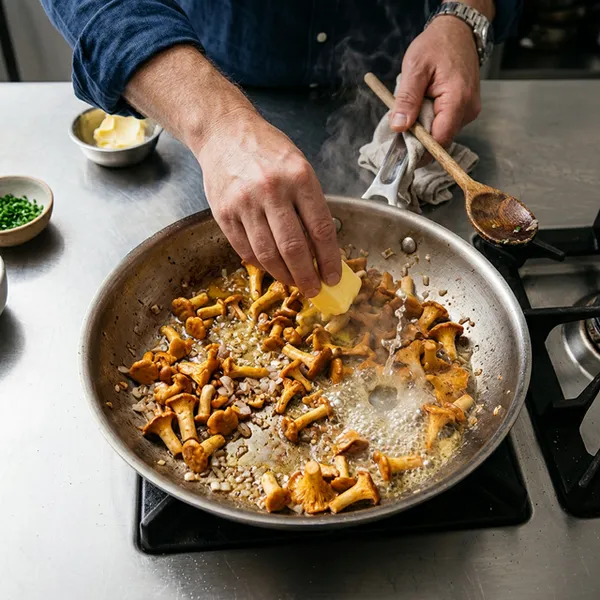 Cuisson des girolles