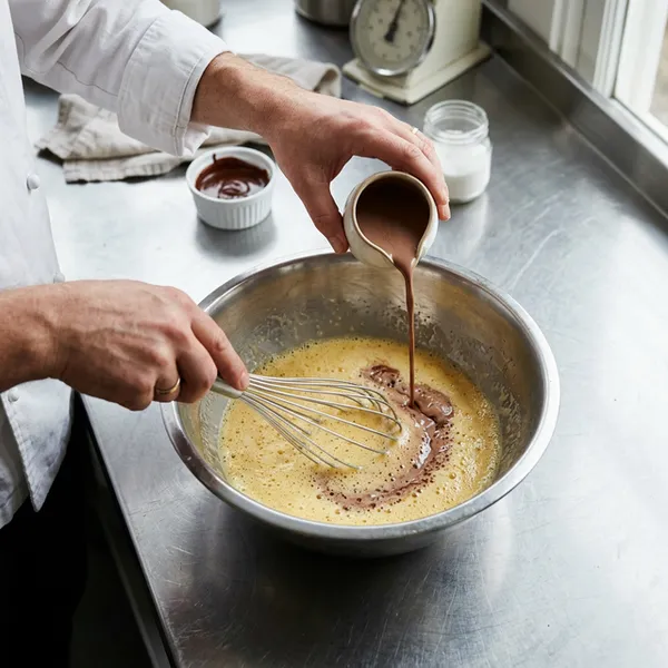 Préparation de l'appareil aux oeufs