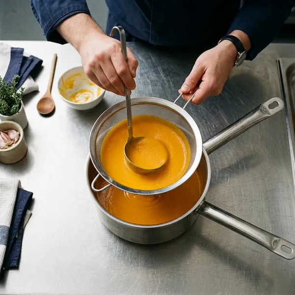 Passage du velouté au chinois étamine